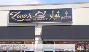 Zwar Restaurant, 9328 W. 159th Street in Orland Park, Il., was featured on NBC TV The Food Guy with Steve Dolinsky thanks to the Arab American Chamber of Commerce